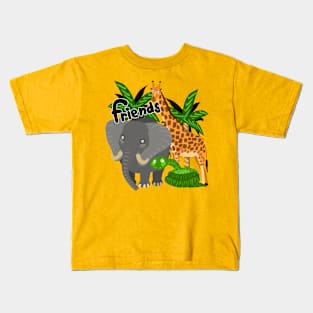 funny animals friends Kids T-Shirt